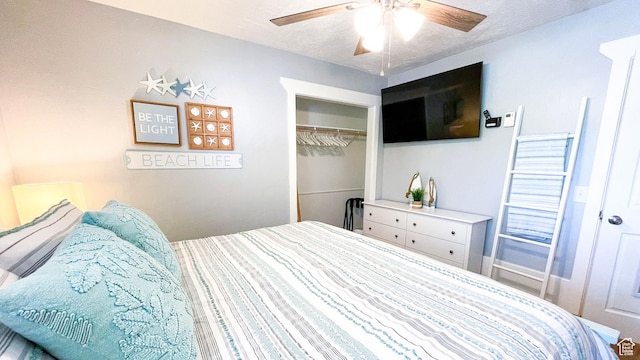 325 S 100 W, Garden City, UT 84028 - bedroom featuring a closet and a ceiling fan
