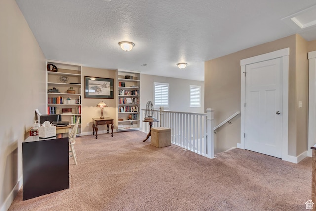 5319 W Elsmere Ln S, Herriman, UT 84096 - carpeted office featuring a textured ceiling and baseboards