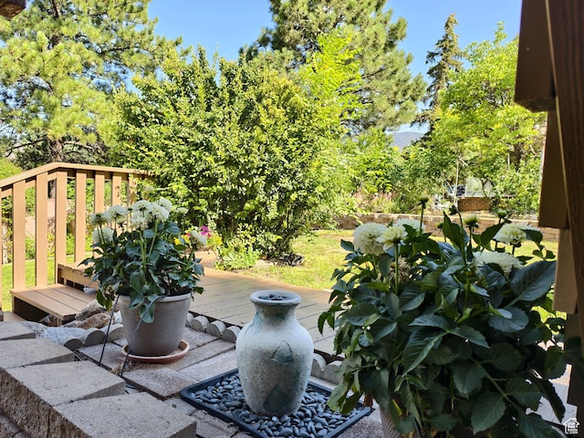 411 S Ridge Rd, Cedar City, UT 84720 - view of yard featuring a wooden deck