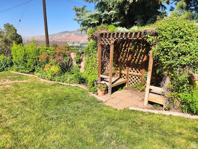 411 S Ridge Rd, Cedar City, UT 84720 - view of grassy yard with a mountain view