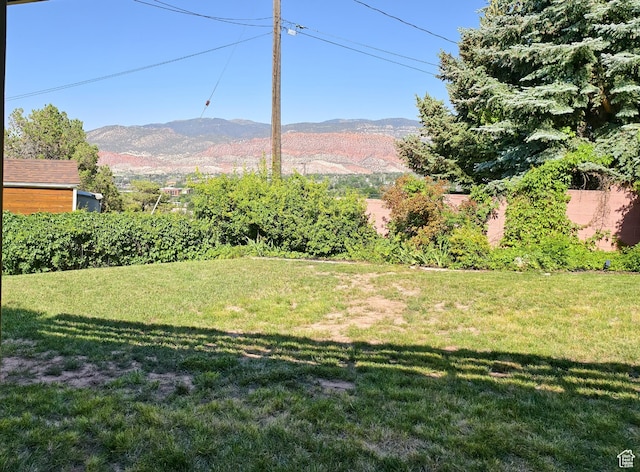 411 S Ridge Rd, Cedar City, UT 84720 - view of yard featuring a mountain view