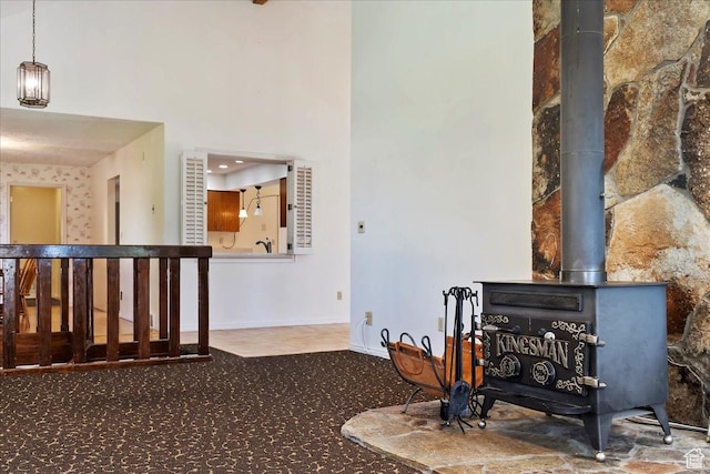 484 E 3450 N, North Ogden, UT 84414 - corridor with carpet and a high ceiling