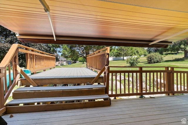 484 E 3450 N, North Ogden, UT 84414 - wooden terrace featuring a yard