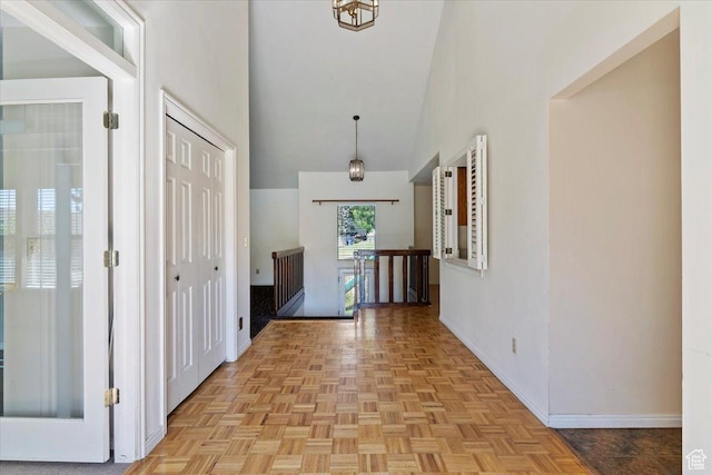 484 E 3450 N, North Ogden, UT 84414 - hall with baseboards and a high ceiling