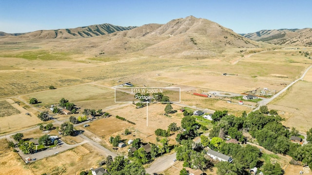 9115 W 25800 N, Portage, UT 84331 - aerial view of property's location with rural landscape