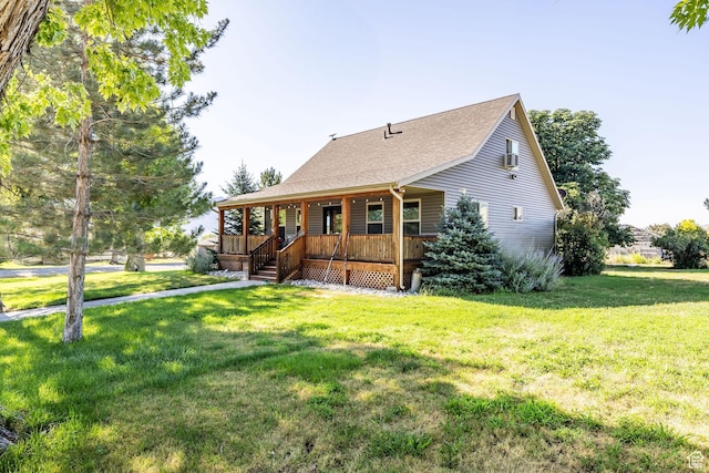 9115 W 25800 N, Portage, UT 84331 - view of front facade featuring a porch, a front lawn, and roof with shingles