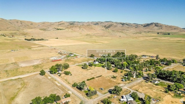 9115 W 25800 N, Portage, UT 84331 - view of property location featuring property parcel outlined and rural landscape