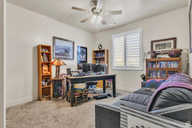 1188 N 100 E, Nephi, UT 84648 - carpeted office space with a ceiling fan and baseboards