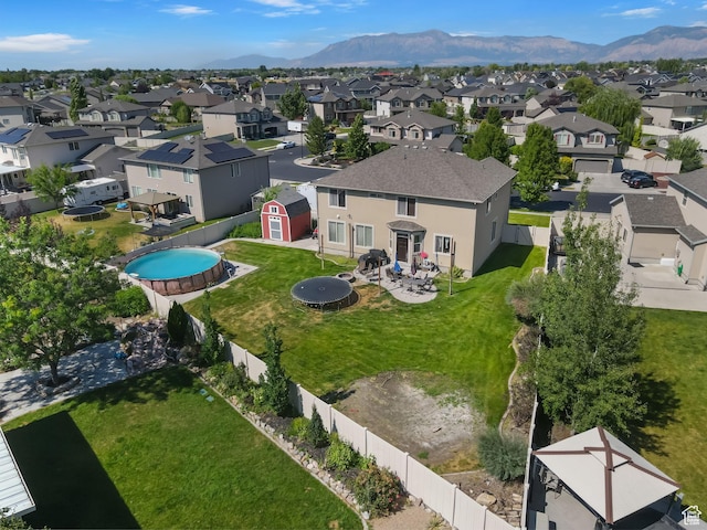 4467 W 5850 S, Hooper, UT 84315 - aerial perspective of suburban area featuring mountains