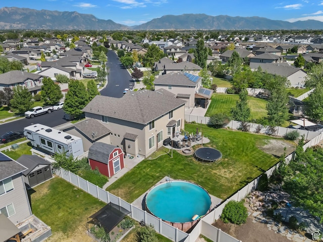 4467 W 5850 S, Hooper, UT 84315 - aerial view of residential area featuring mountains