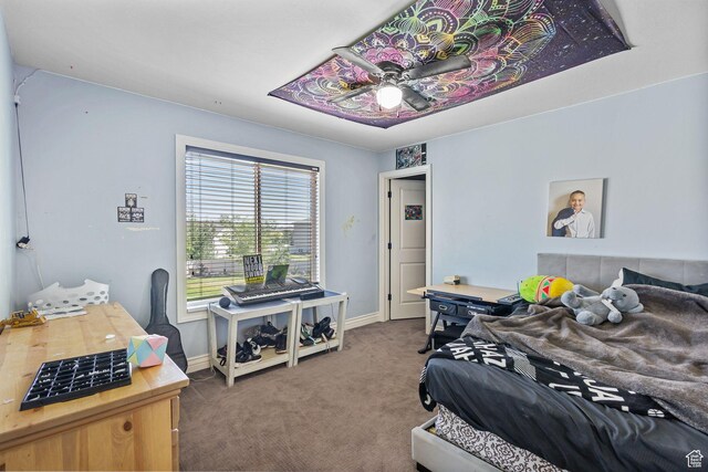 4467 W 5850 S, Hooper, UT 84315 - bedroom with carpet flooring and baseboards