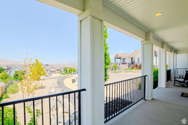 3698 E Butterfield Rd, Eagle Mountain, UT 84005 - porch featuring a residential view
