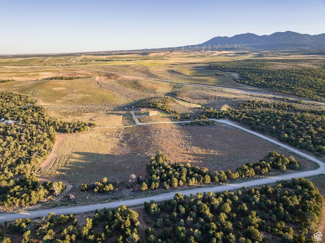 599 S Hideaway Cv S, Monticello, UT 84535 - aerial view of property's location featuring mountains and rural landscape