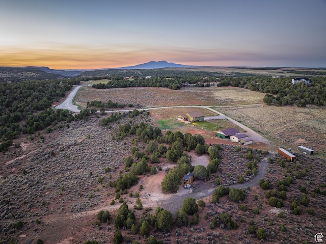 599 S Hideaway Cv S, Monticello, UT 84535 - aerial view of property's location with a mountain backdrop