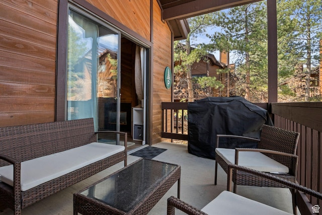 2025 Canyon Resort Dr Unit P7, Park City, UT 84098 - view of patio / terrace featuring grilling area and an outdoor hangout area