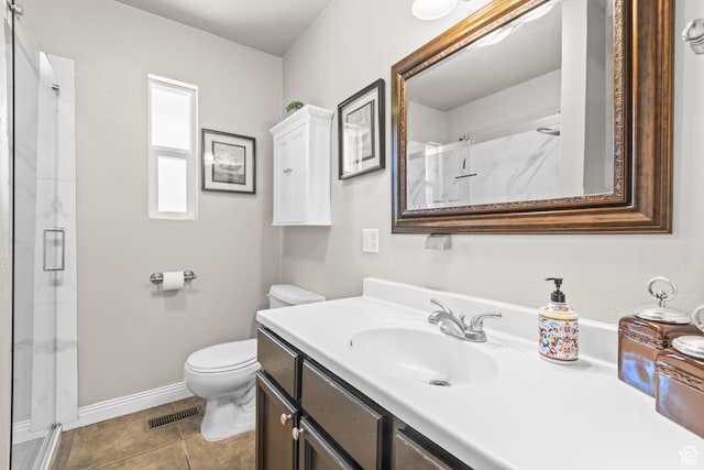 715 S 900 E, Orem, UT 84097 - bathroom featuring a marble finish shower, vanity, and tile patterned flooring