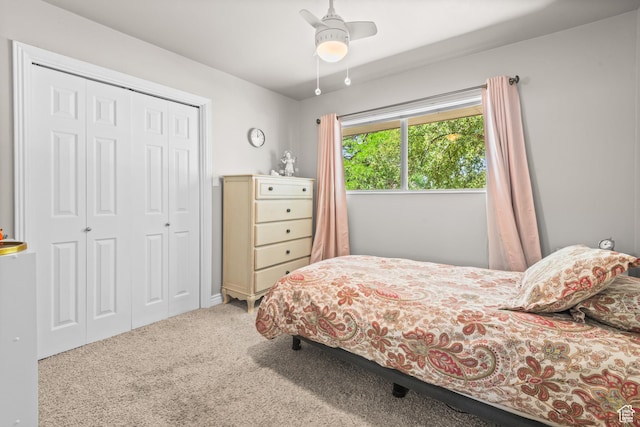 715 S 900 E, Orem, UT 84097 - carpeted bedroom with a closet and a ceiling fan