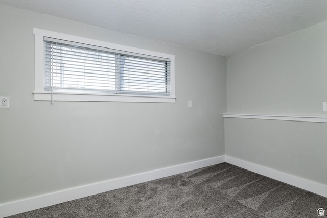 3320 N Plain City Rd W, Plain City, UT 84404 - unfurnished room featuring dark colored carpet and a textured ceiling