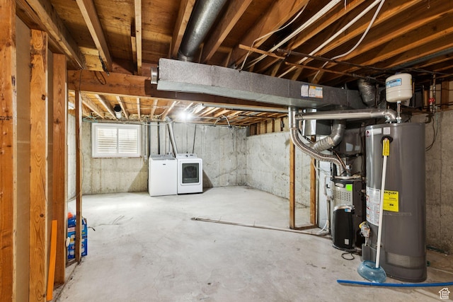 6924 S 2160 W, West Jordan, UT 84084 - basement with gas water heater and washer and dryer