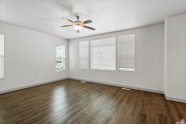 5958 W 8100 S, West Jordan, UT 84081 - empty room with a ceiling fan, wood finished floors, and a textured ceiling