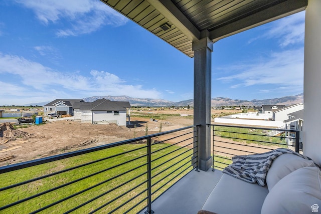 3728 W Chalgrove Rd, Taylor, UT 84401 - balcony featuring a mountain view