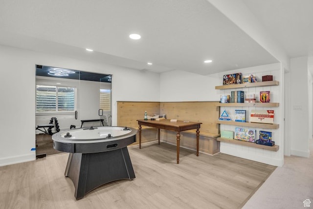 3728 W Chalgrove Rd, Taylor, UT 84401 - recreation room featuring light wood finished floors and recessed lighting