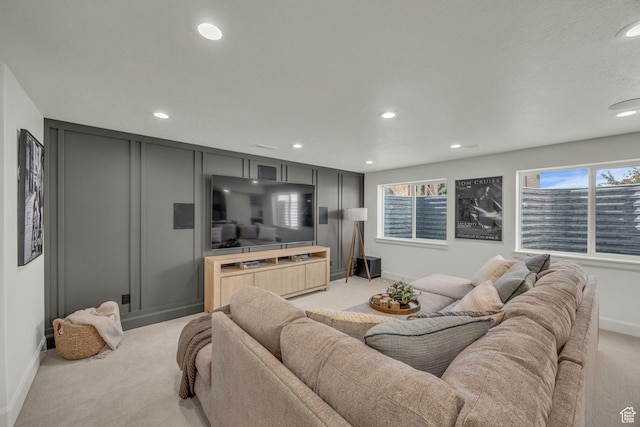 3728 W Chalgrove Rd, Taylor, UT 84401 - living area with light carpet and recessed lighting