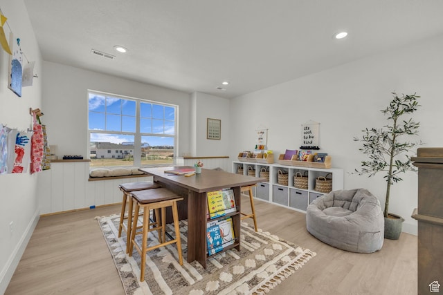 3728 W Chalgrove Rd, Taylor, UT 84401 - dining area with light wood-style flooring and recessed lighting