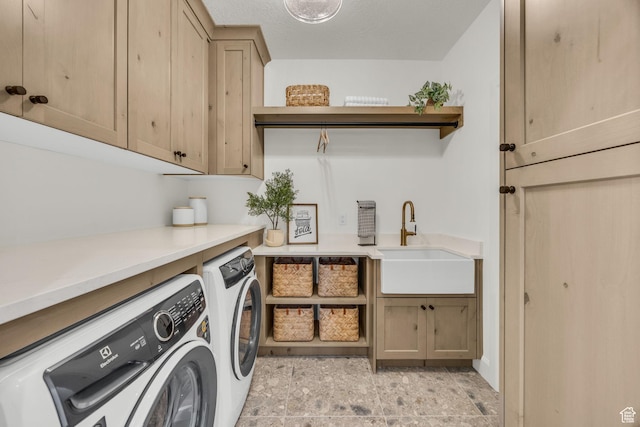 3728 W Chalgrove Rd, Taylor, UT 84401 - laundry area with washer and dryer and cabinet space