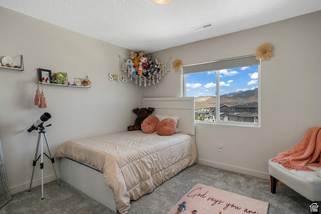 537 W Flora Dr, Saratoga Springs, UT 84045 - bedroom with carpet and a textured ceiling