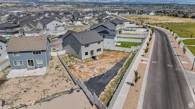 537 W Flora Dr, Saratoga Springs, UT 84045 - aerial view of residential area with a mountainous background