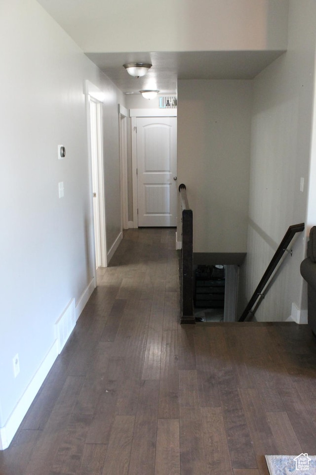 2359 E Prairie Ln, Eagle Mountain, UT 84005 - corridor with an upstairs landing and wood-type flooring