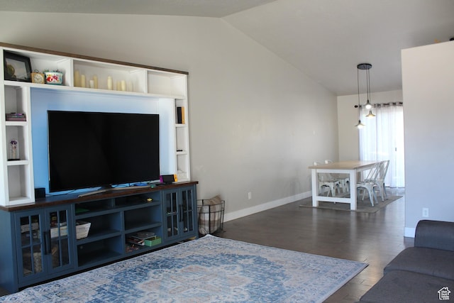 2359 E Prairie Ln, Eagle Mountain, UT 84005 - living room featuring lofted ceiling and wood finished floors