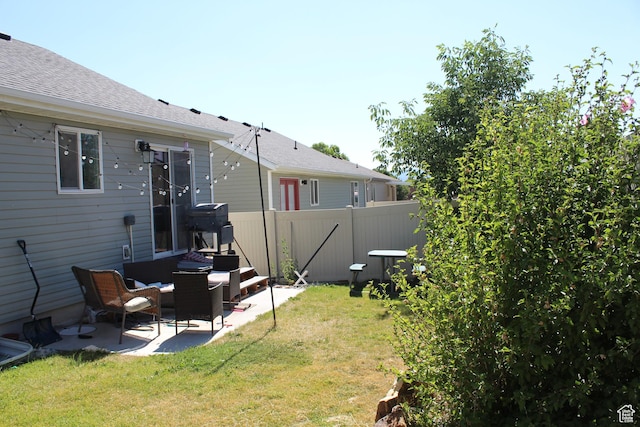2359 E Prairie Ln, Eagle Mountain, UT 84005 - view of yard featuring a patio