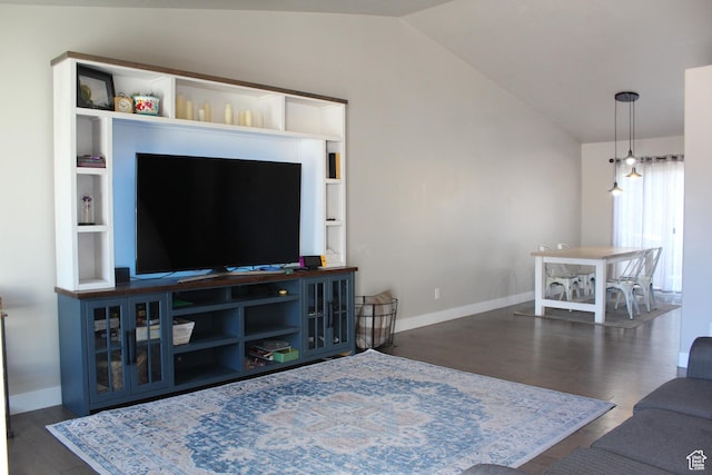 2359 E Prairie Ln, Eagle Mountain, UT 84005 - living room with vaulted ceiling and wood finished floors