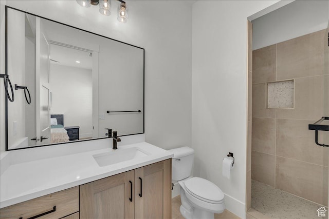 1597 W Belayer Dr, St George, UT 84770 - ensuite bathroom featuring vanity and tiled shower
