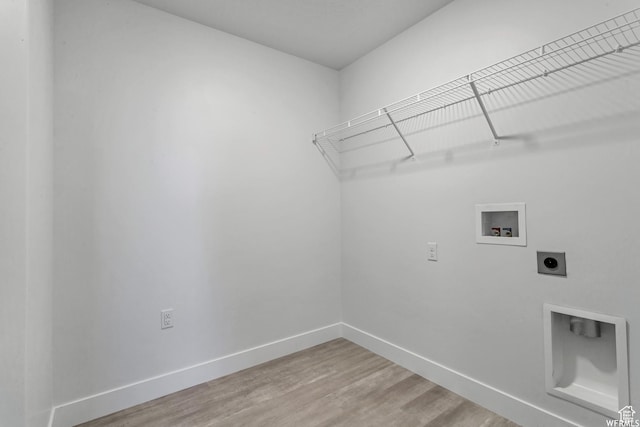 4273 W Watchmen Way, Herriman, UT 84096 - laundry area featuring hookup for an electric dryer, washer hookup, and wood finished floors