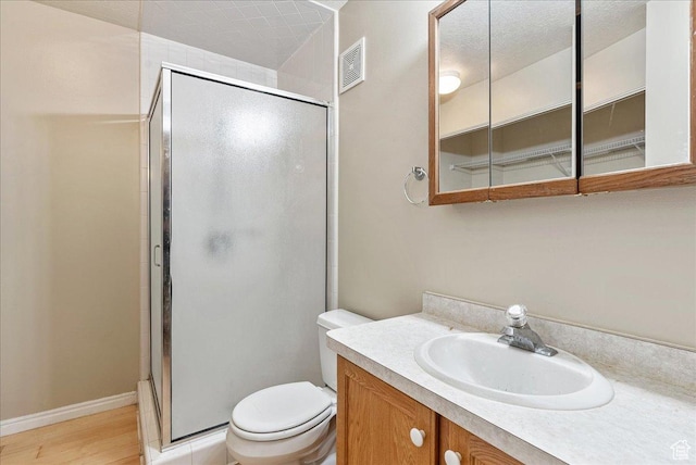 1218 W 1420 N, Orem, UT 84057 - full bath featuring a shower stall, vanity, and wood finished floors