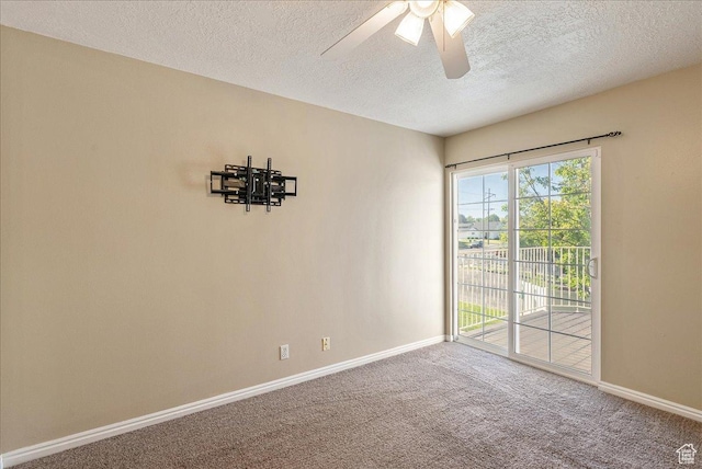 1218 W 1420 N, Orem, UT 84057 - spare room featuring a textured ceiling, ceiling fan, and carpet flooring