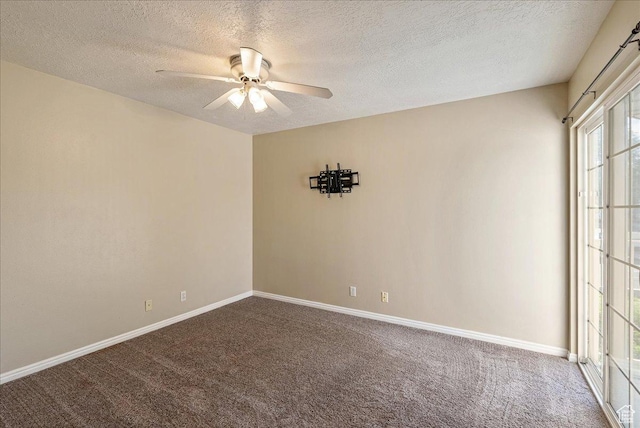 1218 W 1420 N, Orem, UT 84057 - carpeted spare room featuring a textured ceiling and a ceiling fan