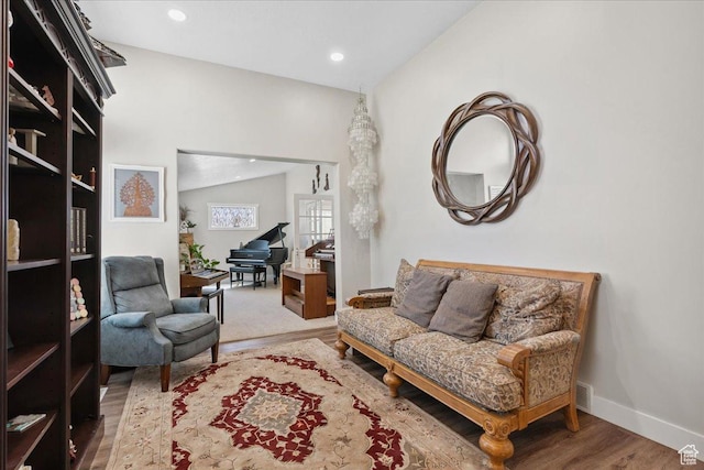 5719 W Boulder Creek Rd, West Jordan, UT 84081 - living area with wood finished floors and recessed lighting