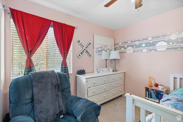 5719 W Boulder Creek Rd, West Jordan, UT 84081 - carpeted bedroom featuring a ceiling fan