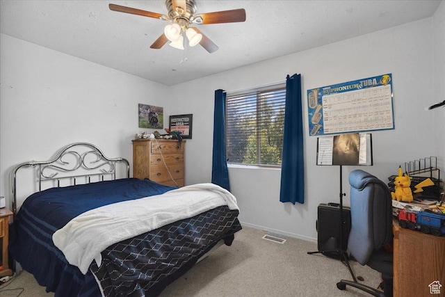 5719 W Boulder Creek Rd, West Jordan, UT 84081 - carpeted bedroom with baseboards and ceiling fan