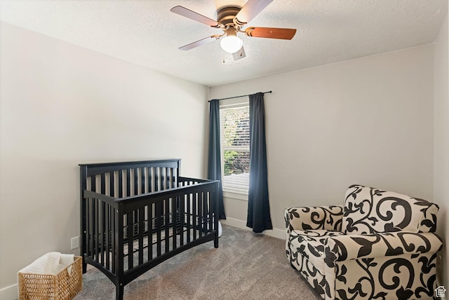 151 E 360 N, Providence, UT 84332 - carpeted bedroom featuring a textured ceiling and ceiling fan