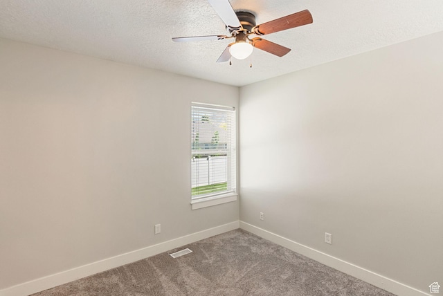 151 E 360 N, Providence, UT 84332 - carpeted spare room with a ceiling fan and a textured ceiling