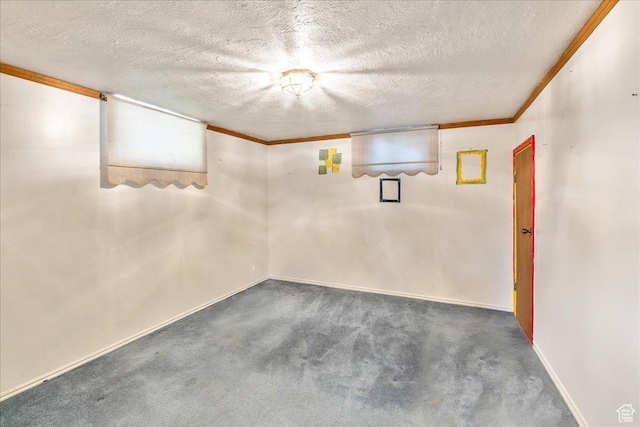 458 E 8800 S, Sandy, UT 84070 - finished basement featuring carpet flooring, a textured ceiling, and ornamental molding