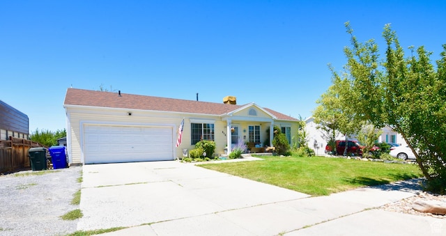 856 S 860 W, Tooele, UT 84074 - single story home with a garage, driveway, and a chimney
