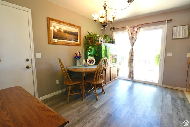 856 S 860 W, Tooele, UT 84074 - dining room featuring a chandelier and wood finished floors