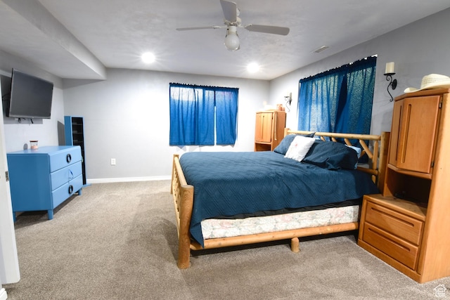 856 S 860 W, Tooele, UT 84074 - carpeted bedroom featuring a ceiling fan and recessed lighting