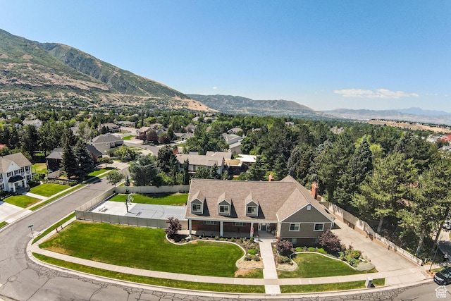 2148 E Pinecrest Ln S, Sandy, UT 84092 - aerial view of property and surrounding area with a mountain backdrop